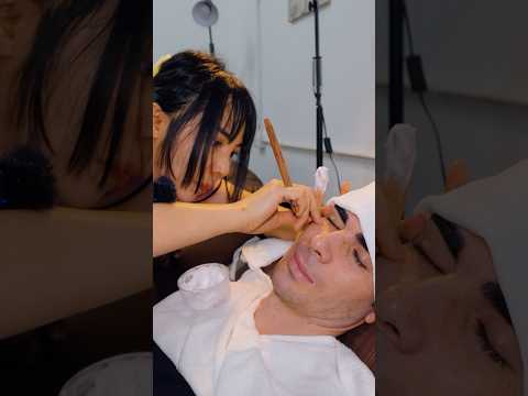 ASMR: Super Relaxing Thai Barbershop Full Service Massage #shorts