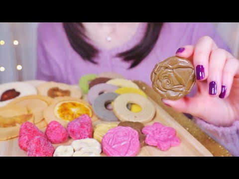 【ASMR/囁き】映えるお菓子4種類を食べる音😋🌸 Eating Photogenic Sweets