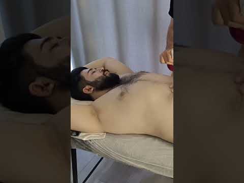 POST-SPORTS CHEST MASSAGE #massage #chest #asmr #shortvideo #chiropractor #relaxationmassage