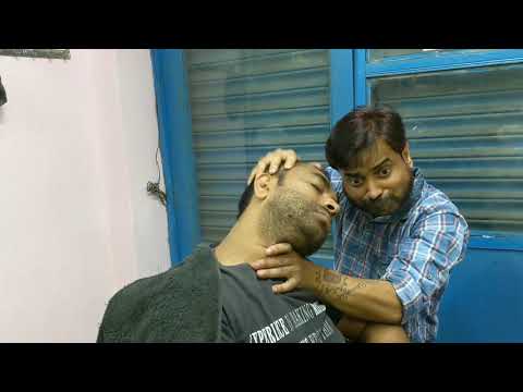Head and neck massage by biswajit barber | Ultimate relaxation Indian Style asmr