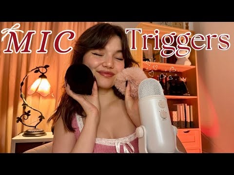 ASMR | Fast and Soft Mic Triggers ( Mic Scratching, Mic Pumping/Swirling, Fluffy, Foam, Bare )