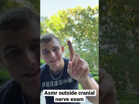 Asmr outdoor cranial nerve exam