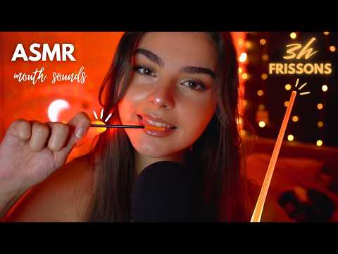 ASMR - 3H TINGLY MOUTH SOUNDS 🫦 POUR DORMIR ET FRISSONNER (sans pub)