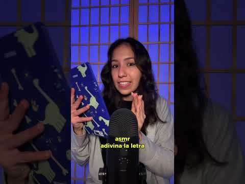 ASMR Dinámico para tu relajación | Adivina la letra ¿Acertaste? 😜#asmr #triggers #duerme #tingles