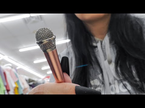 Public ASMR💸Fast Random Tapping Scratching w/Mini Mic