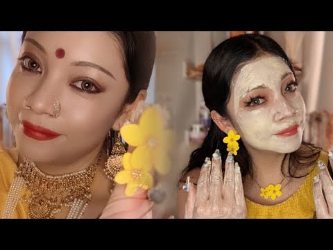 ASMR Indian Wedding Roleplay Ep 2: Haldi Ceremony 🌼 Turmeric Ritual of Blessings ✨Softspoken