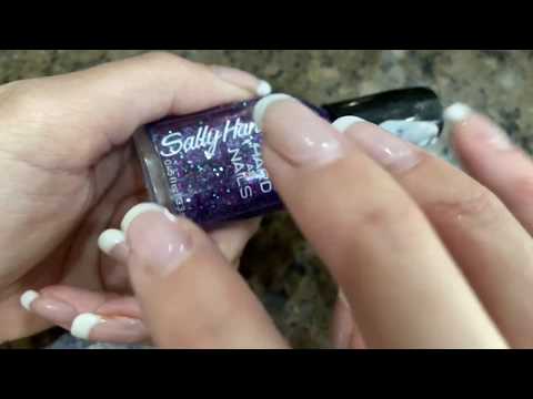 ASMR Up-Close Long Nail Tapping on Nail Polish Collection