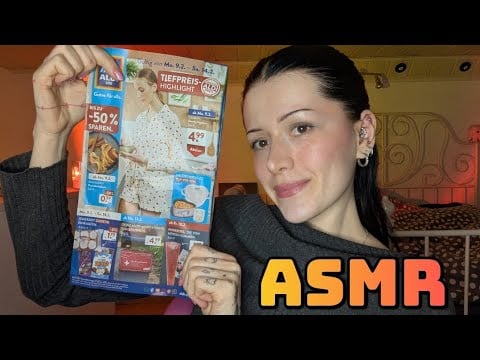 ASMR 🗞️ looking over an advertising brochure 