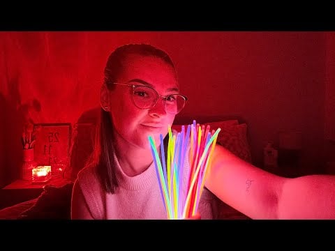 Glow Stick ASMR | Glow Stick Cracking, Intuition Test & Visual Triggers ✨