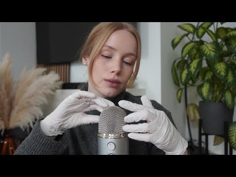 ASMR gentle glove sounds