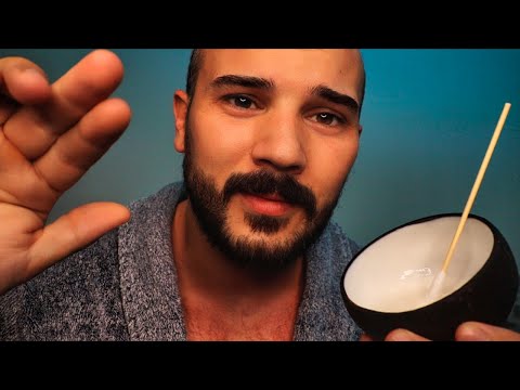 ASMR Shh...Its Okay, Im Right Here | Comforting You to Sleep - Relaxing Facial Treatment