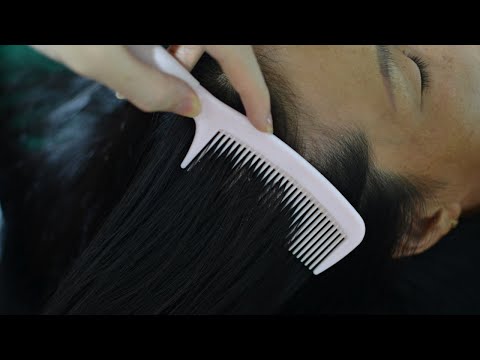 ASMR Scalp Massage, Hair Brushing, Hair Massage For Relaxation ( No Talking )