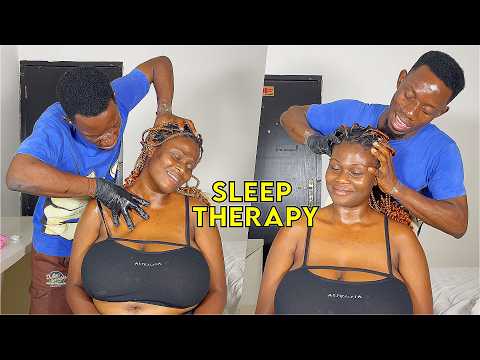 Asmr full Head Scalp Scratch Massage, Neck & Shoulder Massage for Sleep & Relaxation