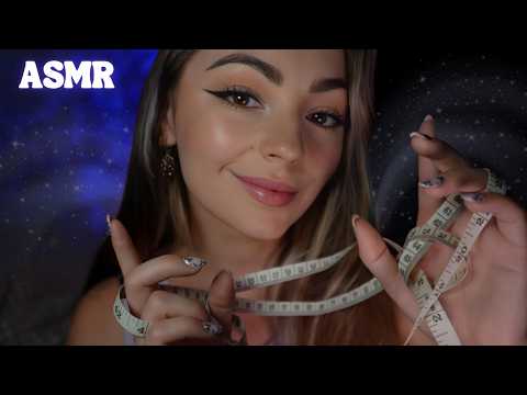 ASMR  - Mesure et Tracing sur ton visage en Close-up (Massage Oculaire) ♡
