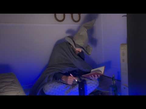 my first ASMR video (as a wizard)