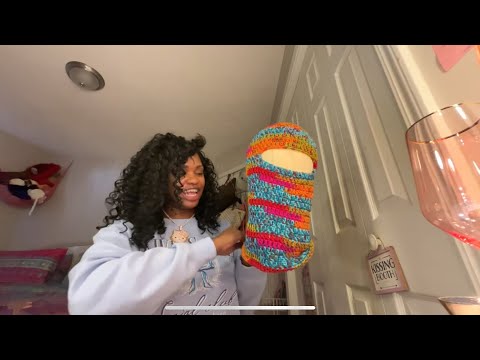 ASMR Crochet Balaclava with Chewing Gum