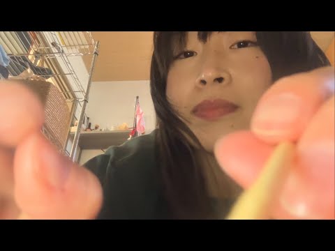 ASMR ~ ear cleaning DIRECTLY on the camera💤