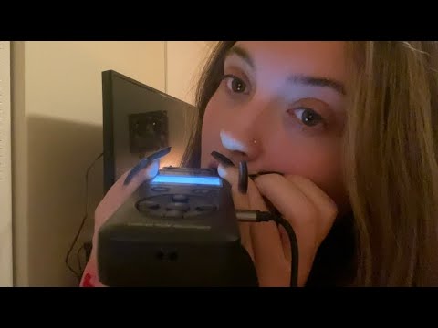 asmr | anticipatory stuttering, mic biting, soft spoken, purring, keyboard! {ur requested triggers}