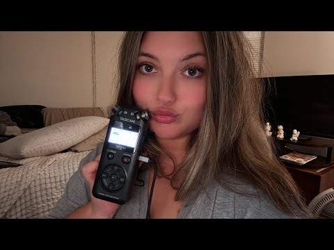asmr turning trigger words into inaudible whispers/mouth sounds, some stuttering 