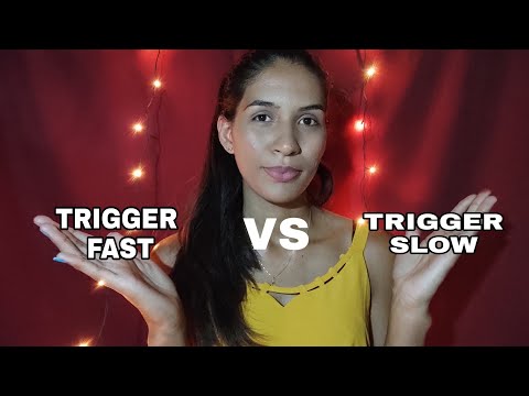 [ASMR] TRIGGER FAST VS TRIGGER SLOW 😴