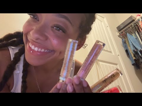 ASMR $3 Lipgloss Application 💕 (Lip smacking, Kisses, Mouth Sounds) 