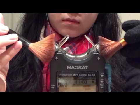 Binaural ASMR Brushing- Tascam DR-40 (no talking)