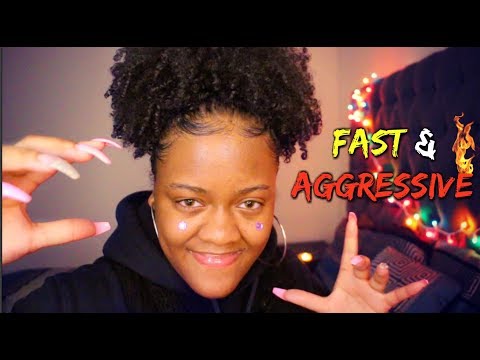 ASMR | FAST, AGGRESSIVE & UNPREDICTABLE HAND MOVEMENTS ⚡(CHAOTIC ENERGY 💛)