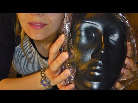 ASMR ♥ Plastic Wrap over Binaural Mics