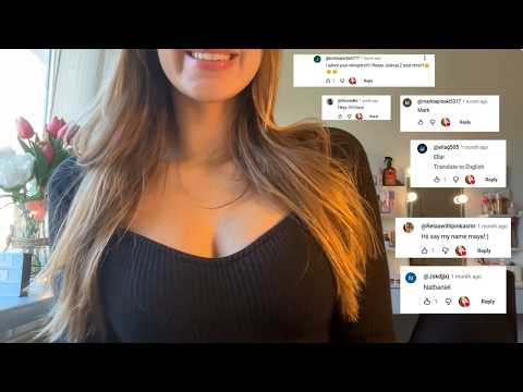 asmr saying my subscribers names 🤍 with timestamps!