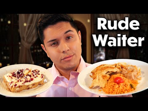 ASMR | 5-Star Rude Waiter Takes Your Order Role Play