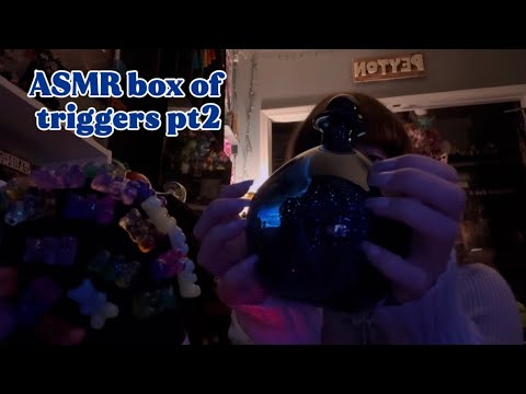 ASMR box of triggers pt 2 (tapping/ light triggers/ random stuff)