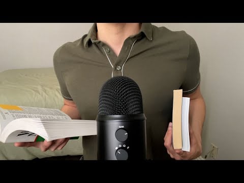 ASMR | Sassy librarian checks you out (Book tapping, tracing, and page flipping)