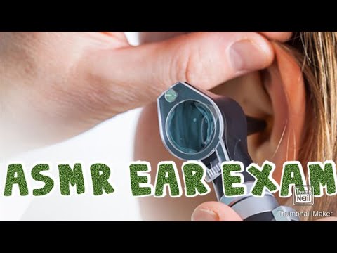 ASMR EAR EXAM (whispers/inaudible)