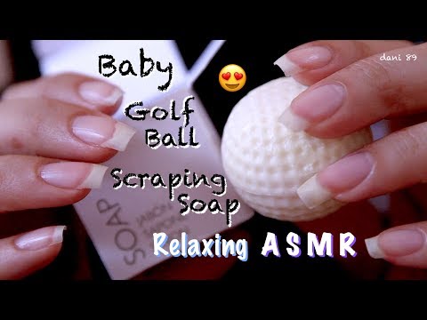 ⛳️ BABY GOLF BALL SOAP🏌🏻‍♀️ Binaural ASMR 🏑 My new BEST sound ever! 😴