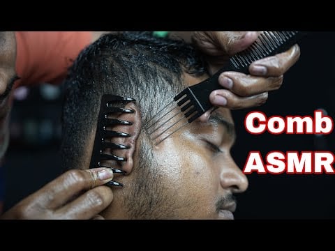 ASMR Scratching Head Massage Compilation | ASMR Comb Massage | ASMR Heavy Oil Head Massage Live