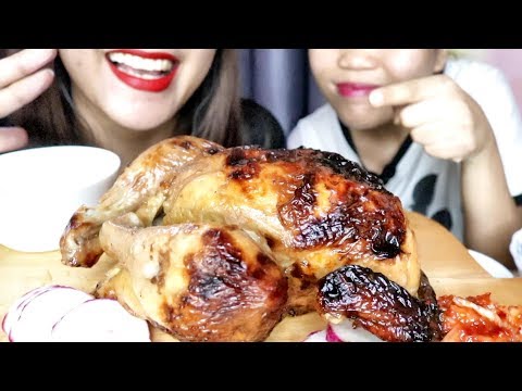 ASMR Rotisserie Chicken Eating  No Talking