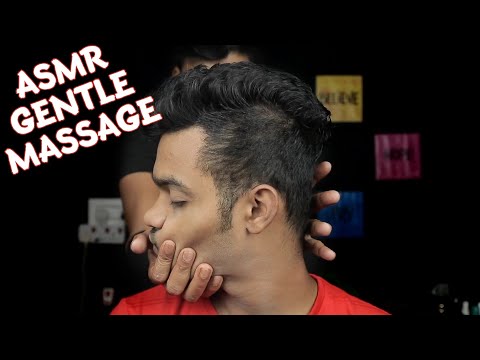 ASMR Gentle Massage Therapy | Head Massage Neck Massage And Shoulder Massage With Oil | Neck Crack