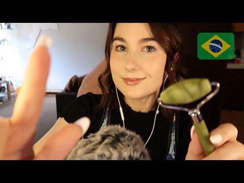 ASMR Limpeza De Pele Caseira ✨ RP | Português Br | Tapping | Scratching