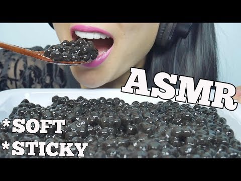 ASMR Tapioca Pearls / Boba (EXTREMELY SOFT SQUISHY STICKY EATING SOUNDS) NO TALKING | SAS-ASMR