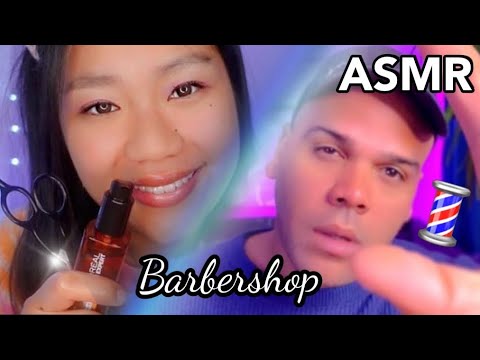 ASMR FR💈​RP BARBIER POUR FRISSONNER UN MAX 😴​(mousse, coupe, sourcils) feat @Nicolasmrelaxation