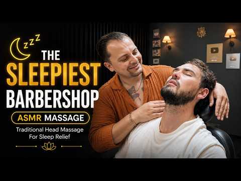 THE SLEEPIEST BARBERSHOP | ASMR MASSAGE | Traditional Head Massage For Sleep Relief