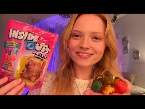 💙🍬🐧ASMR 🧸💕🦖~ EATING ADORABLE ANIMAL PEELING GUMIES 💜🐻🐙