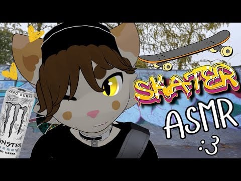 [Furry ASMR] Skater fluff rambles to you at skatepark :3 [Sleep-aid] [Soft-spoken]