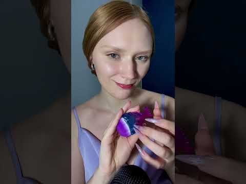 💜&💙 ASMR tapping ✨ #asmr #asmrtapping #longnails #asmrsounds