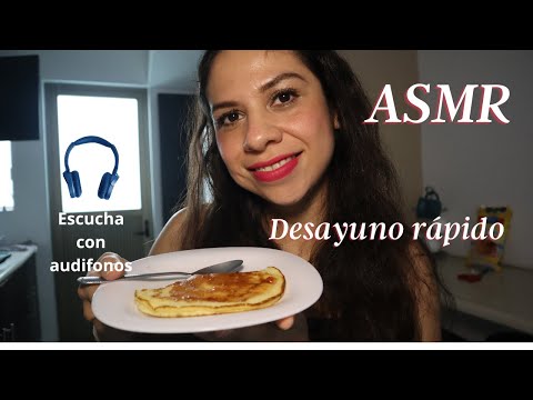 ASMR en Español | Cocinando hotcakes y licuado en 10 minutos