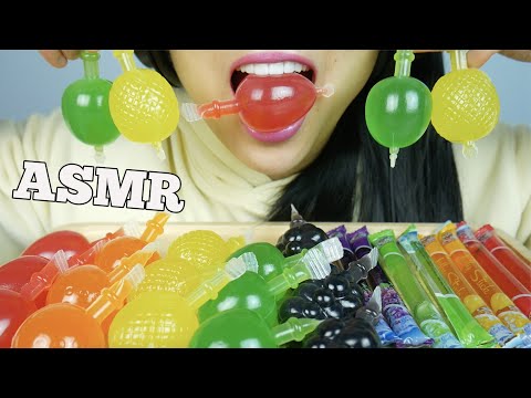 ASMR POPULAR TikTok  FRUIT JELLO + NOODLE JELLO (EATING SOUNDS) NO TALKING | SAS-ASMR