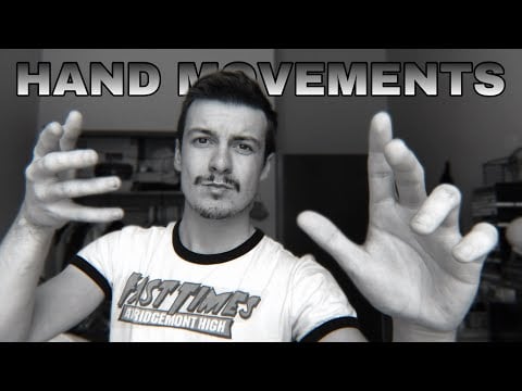 [ASMR] B&W Hand Movements | Rubber Gloves & Fabric Gloves | Visual ASMR