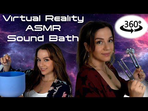 ASMR 360° Virtual Reality Cosmic Sound Bath RP👂 Deep Healing & Sleep🌙Singing Bowls💫Tuning Forks🌟