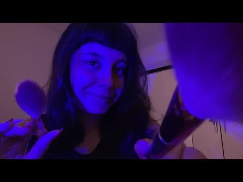 ASMR Pincel na Tela & Sons de Boca 💤 Arrepios Para Dormir
