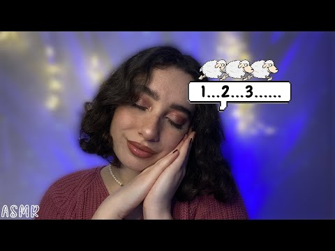 🌙 ASMR FRANÇAIS : JE COMPTE LES MOUTONS DE 0-200 PROCHE DU MICRO🐑 (visuel, et nouveau décor)